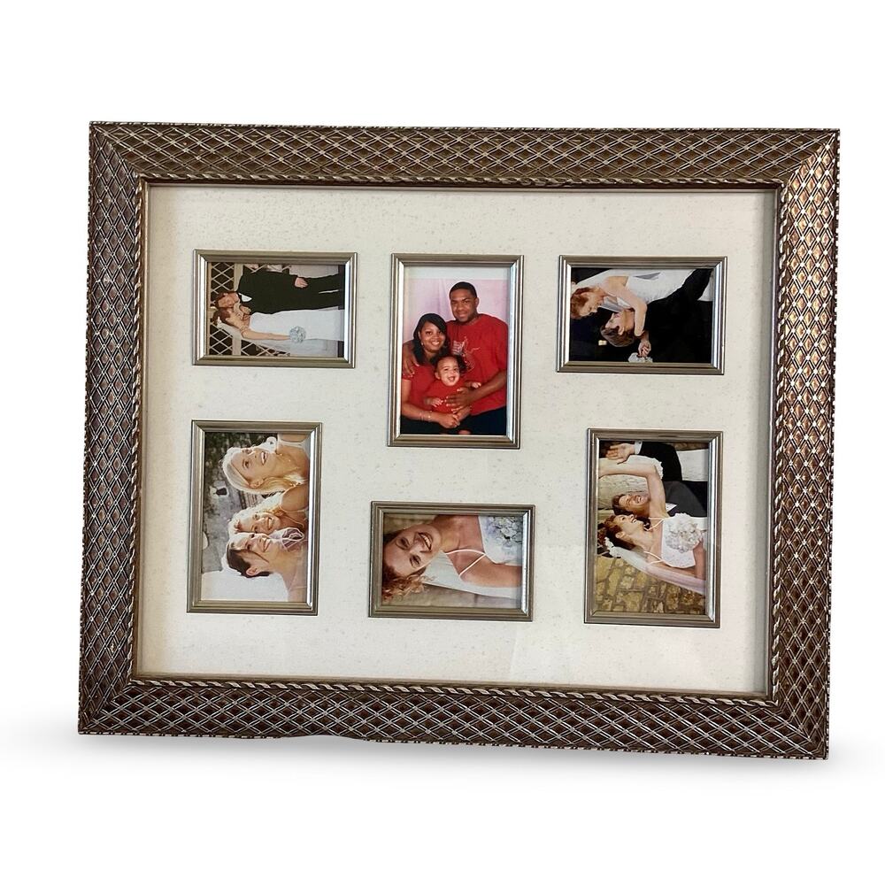 MCS Champagne Diamond Collage Frame